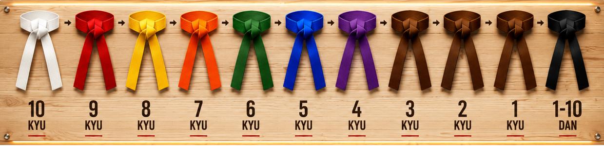JKA Belt Grading Spectrum Layout