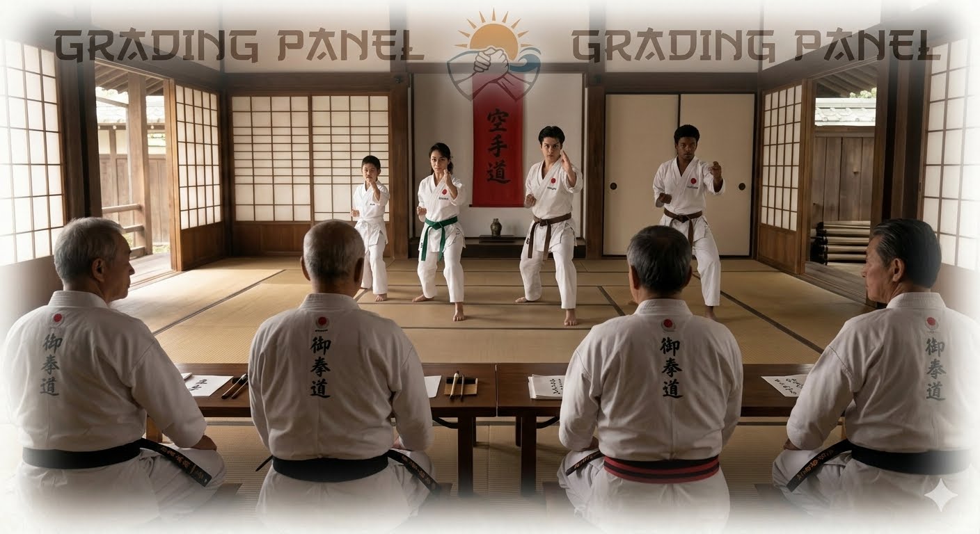 JKA Kuwait Grading Exam Master Panel Background