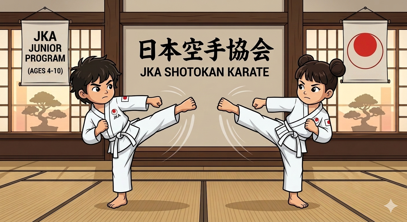 JKA Karate Kids Deep Stance Art